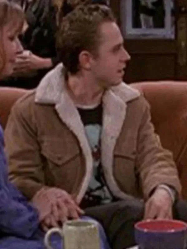 Friends S04 Frank Buffay Jr Brown Shearling Jacket Clanton Jacket