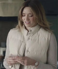 Friends Like Her 2025 Tess Haubrich Cream Puffer Vest