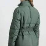 Friends Like Her 2025 Tess Haubrich Teal Belted Puffer Jacket