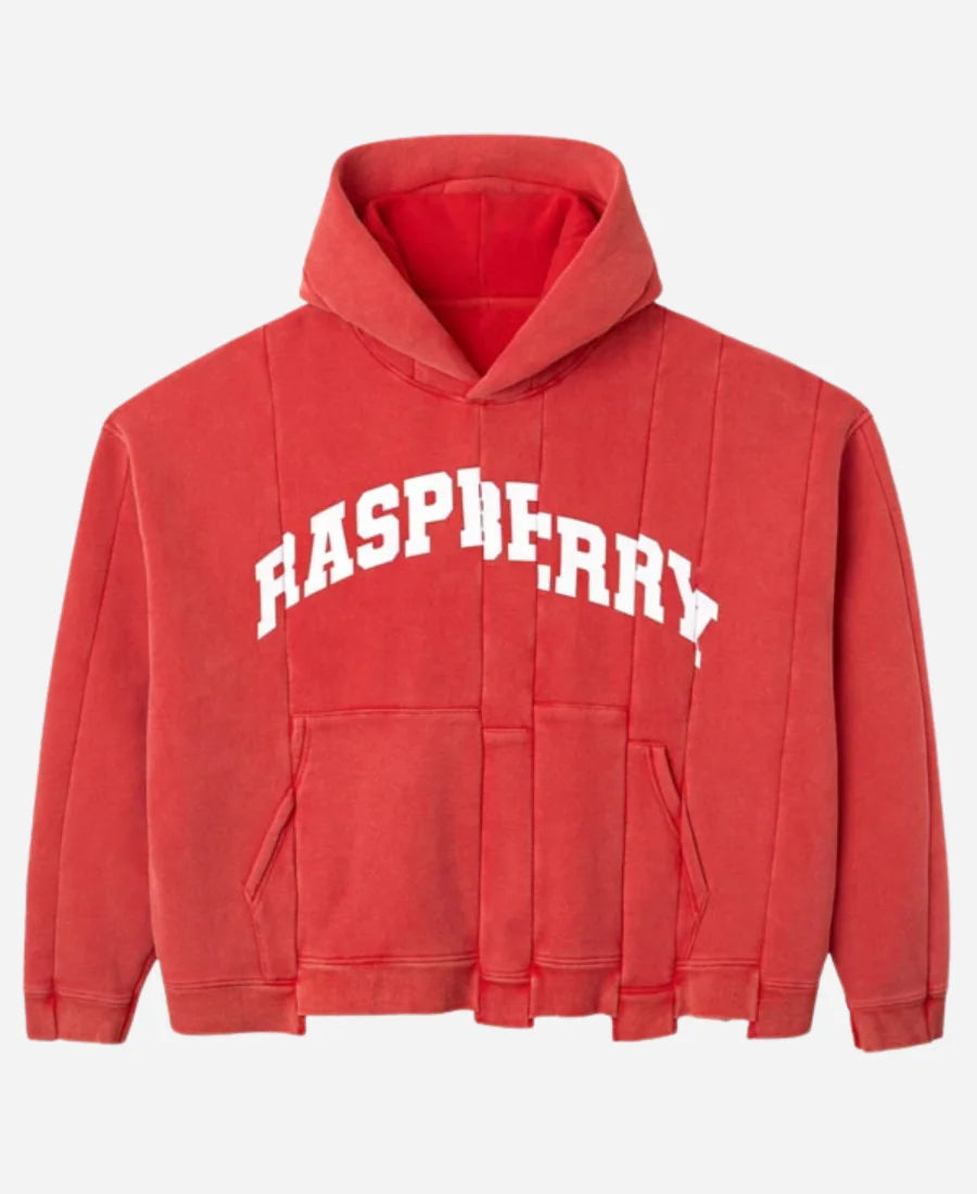 GV Gallery Raspberry Hills Red Spliced Hoodie WorthVee