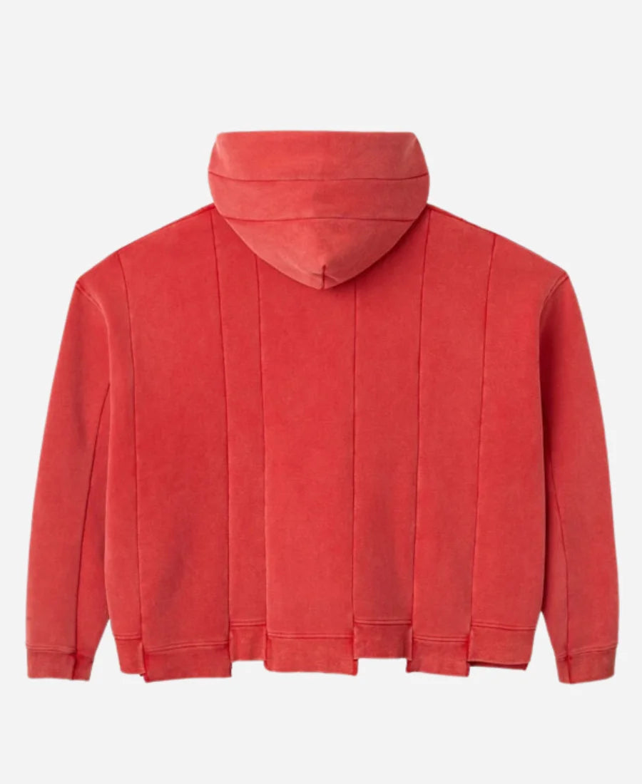 GV Gallery Raspberry Hills Red Spliced Hoodie WorthVee
