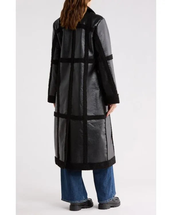 General Hospital 2026 Nazneen Contractor Black Shearling Coat