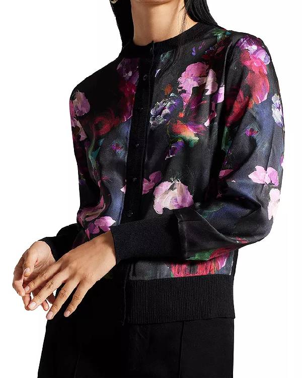 General Hospital Amanda Setton Floral Cardigan USA Jackets