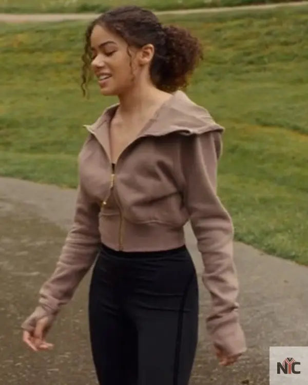 Ginny and Georgia Ginny Miller Brown Hoodie Clanton Jacket