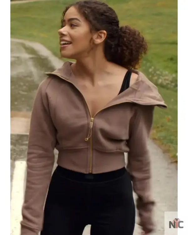Ginny and Georgia Ginny Miller Brown Hoodie Clanton Jacket