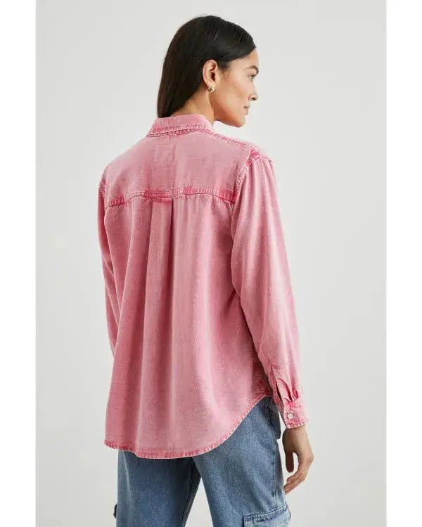 Girl Meets Farm S15 Molly Yeh Pink Denim Shirt WorthVee
