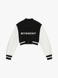 Givenchy Cropped Varsity Black & White Jacket