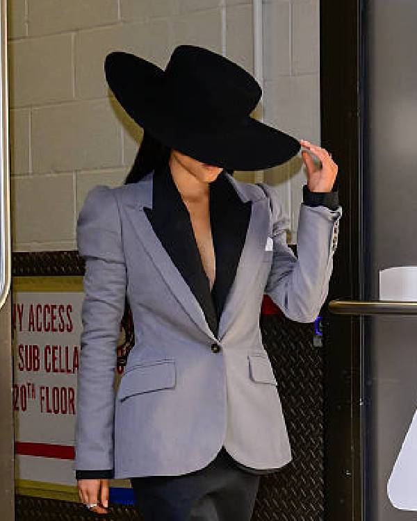 Good Morning America Jenna Ortega Blue Blazer Clanton Jacket