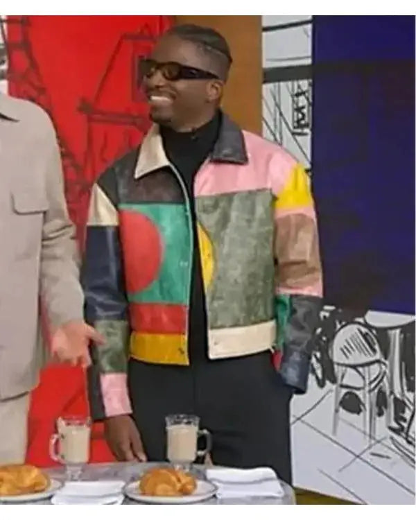 Good Morning America Samuel Arnold Multicolor Leather Jacket WorthVee