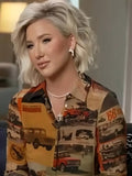 Good Morning America Savannah Chrisley Brown Printed Shirt WorthVee