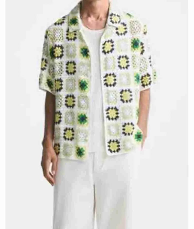 Great British Bake Off S015 Green Crochet Shirt