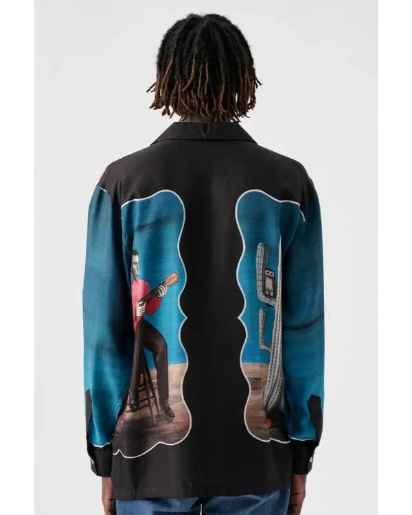 Great British Bake Off S16 Noel Fielding Cactus Print Shirt