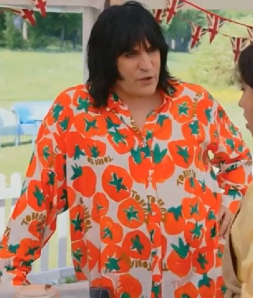 Great British Bake Off S16 Noel Fielding Tomato Shirt