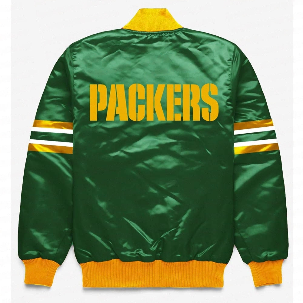 Green Bay Packers Button Down Green Jacket WorthVee