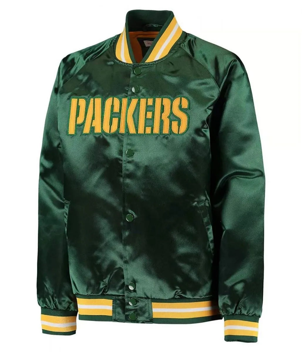 Green Bay Packers Green Lightweight Jacket WorthVee