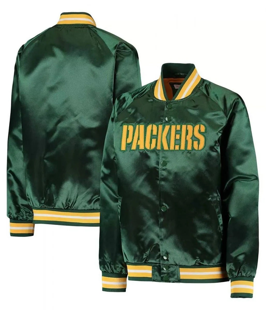Green Bay Packers Green Lightweight Jacket WorthVee