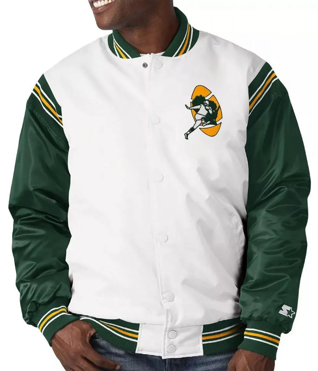 Green Bay Packers Historic Renegade Satin Jacket WorthVee