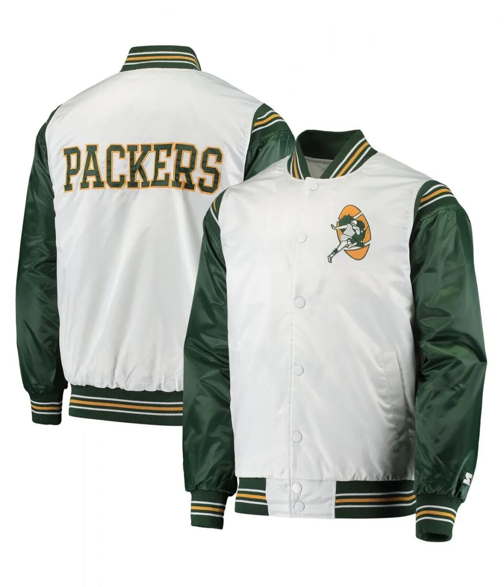 Green Bay Packers Historic Renegade Satin Jacket WorthVee