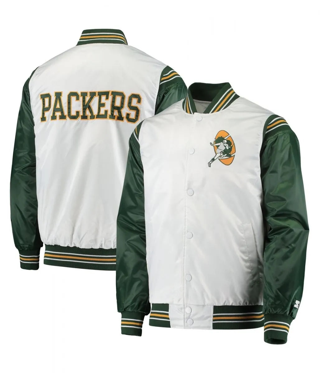 Green Bay Packers Historic Renegade Satin Jacket WorthVee