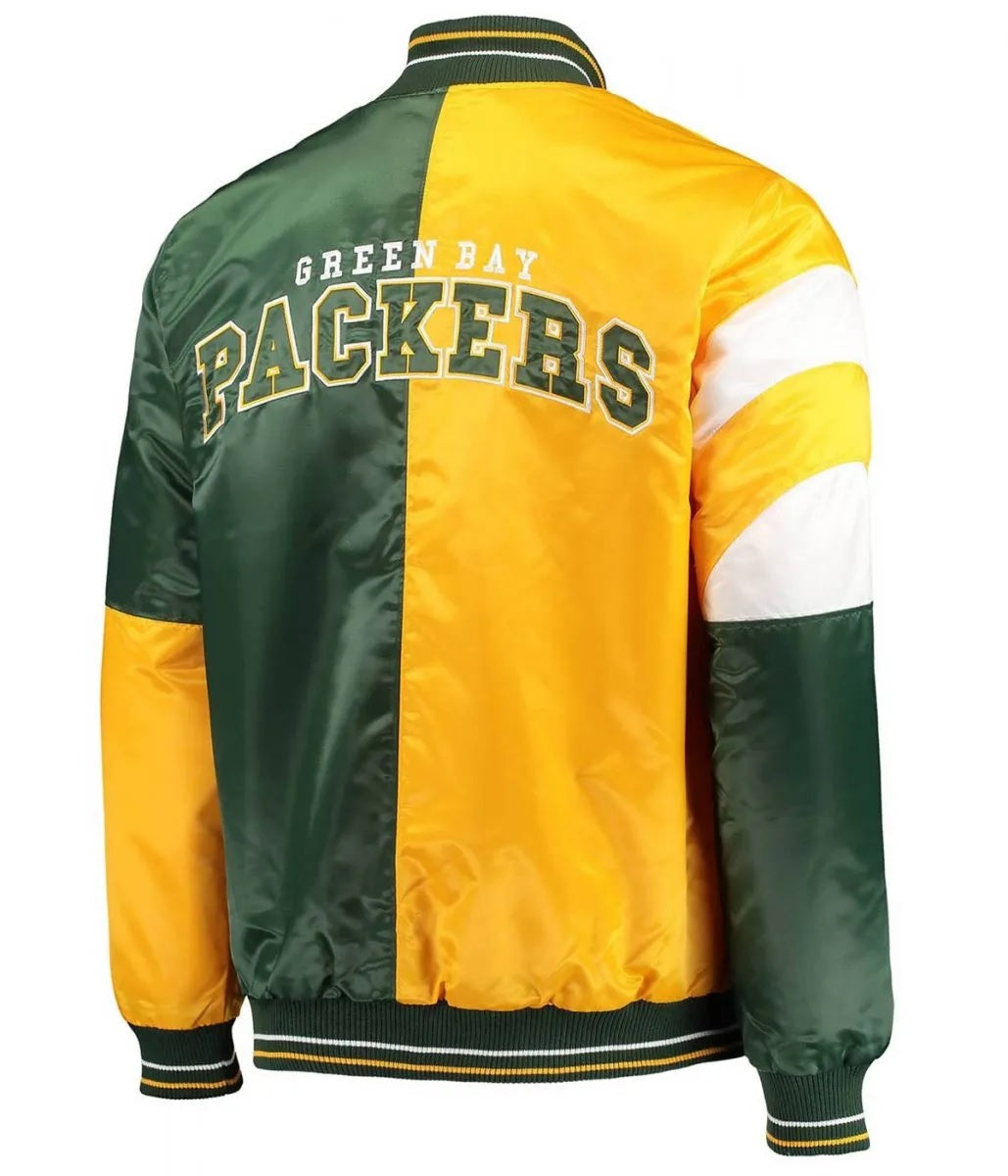 Green Bay Packers Leader Satin Full-Snap Jacket WorthVee