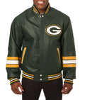 Green Bay Packers Leather Jacket WorthVee