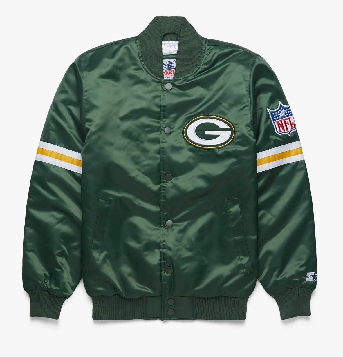 Green Bay Packers Satin Varsity Jacket WorthVee