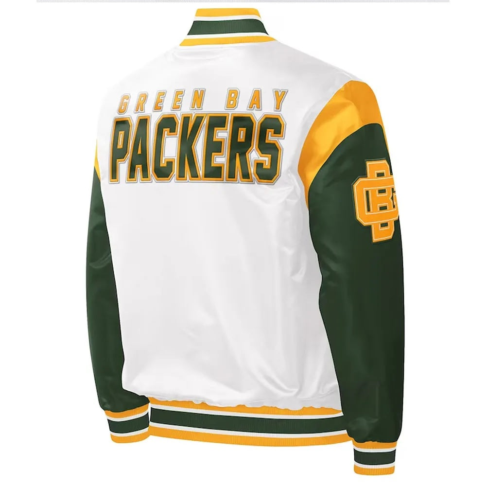 Green Bay Packers Throwback Warm Up Pitch Jacket WorthVee