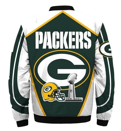 Green Bay Packers White And Green Jacket WorthVee