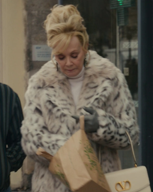 Hacks S05 Jean Smart Printed Faux Fur Coat WorthVee