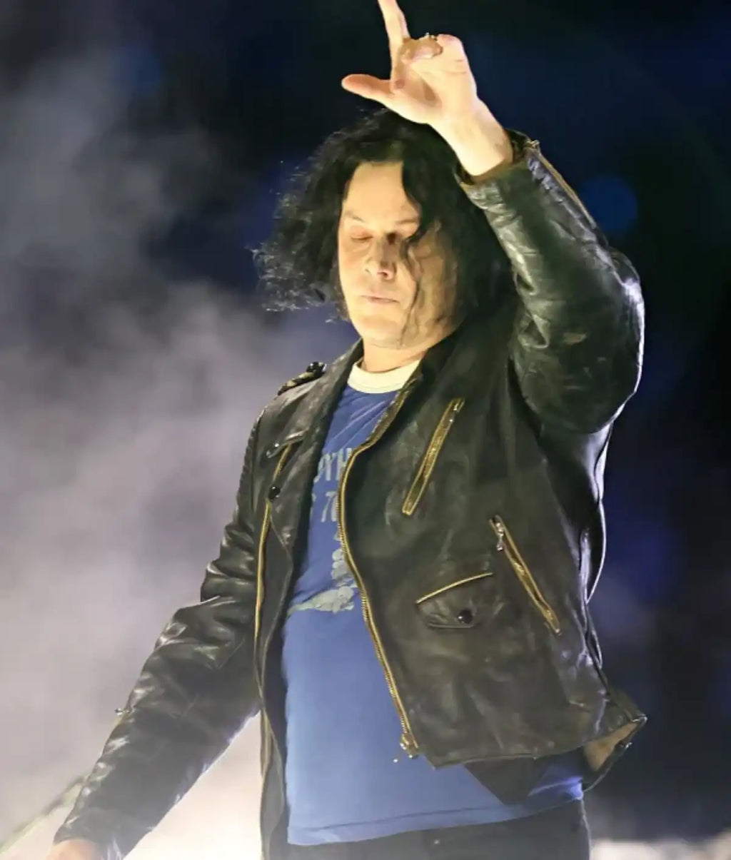 Jack White Halftime Show Leather Jacket