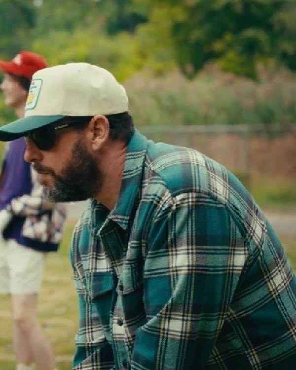 Happy Gilmore 2 Adam Sandler Green Plaid Shirt Clanton Jacket
