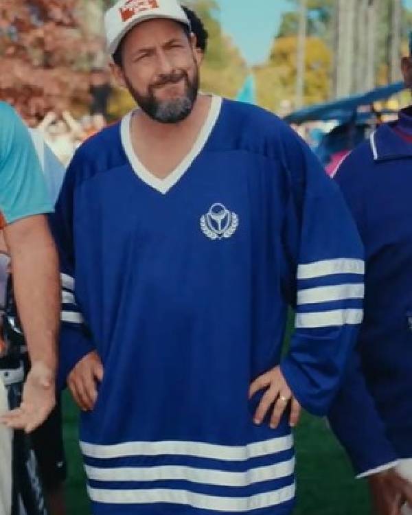 Happy Gilmore 2 Adam Sandler Blue Jersey Clanton Jacket