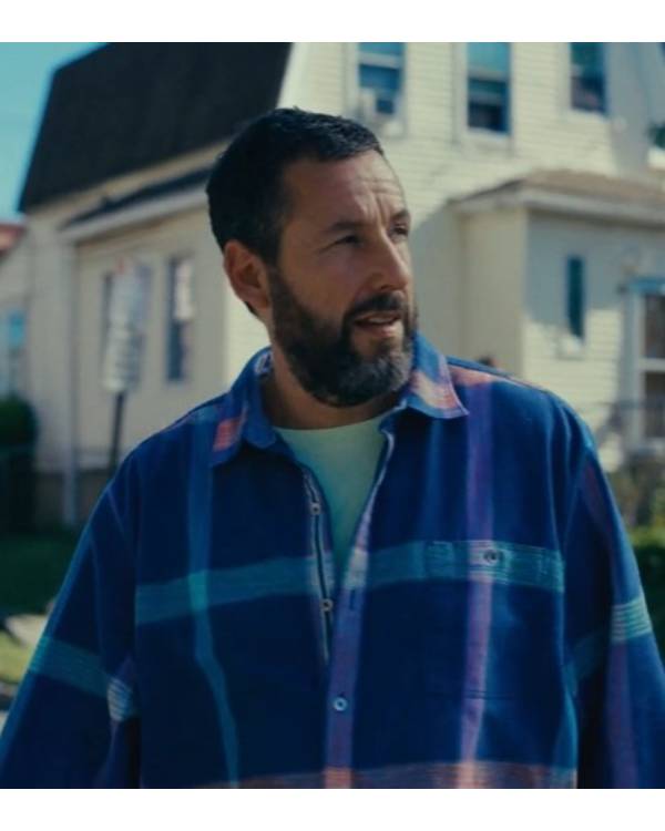 Happy Gilmore 2 Adam Sandler Multicolor Plaid Shirt Clanton Jacket