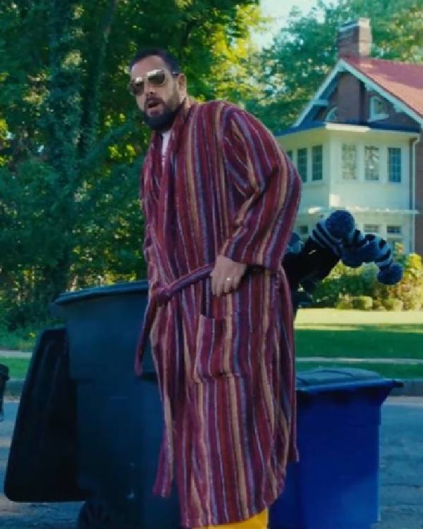 Happy Gilmore 2 Adam Sandler Striped Bathrobe Clanton Jacket