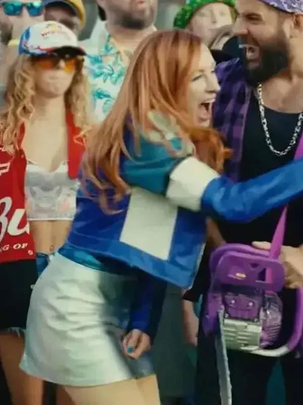 Happy Gilmore 2 Becky Lynch Cropped Leather Jacket WorthVee