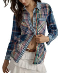 Happys Place S02 Melissa Peterman Plaid Shirt