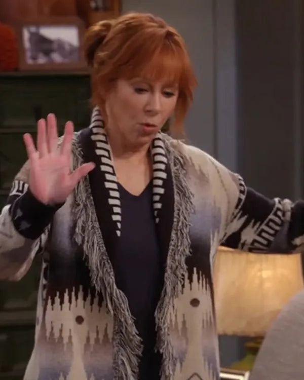 Happys Place S02 Reba McEntire Fringe Cardigan WorthVee