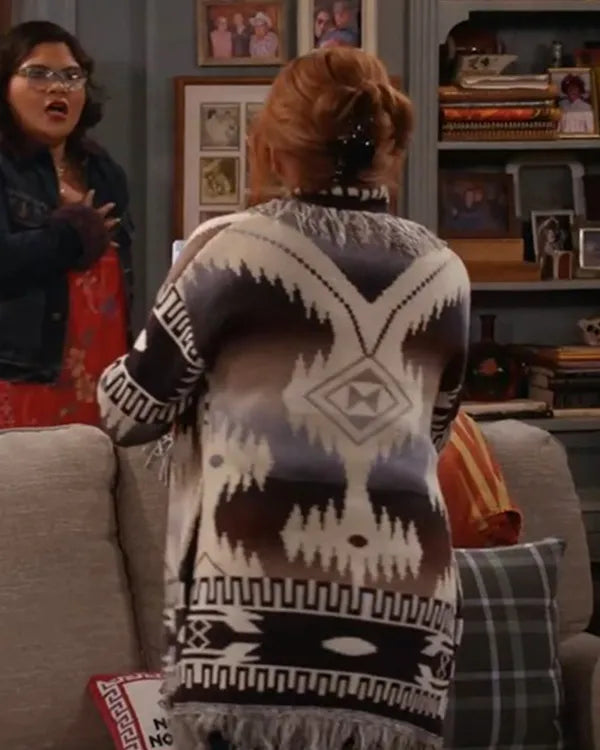 Happys Place S02 Reba McEntire Fringe Cardigan WorthVee