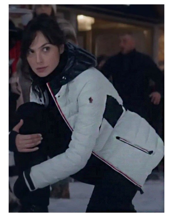Heart Of Stone 2023 Gal Gadot White Puffer Jacket Clanton Jacket