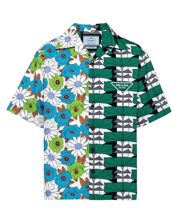 Hitmakers S01 Bernard Harvey Multicolor Mixed Print Shirt Clanton Jacket