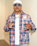 Hollywood Walk of Fame Star Ceremony LL Cool J Plaid Shirt Clanton Jacket