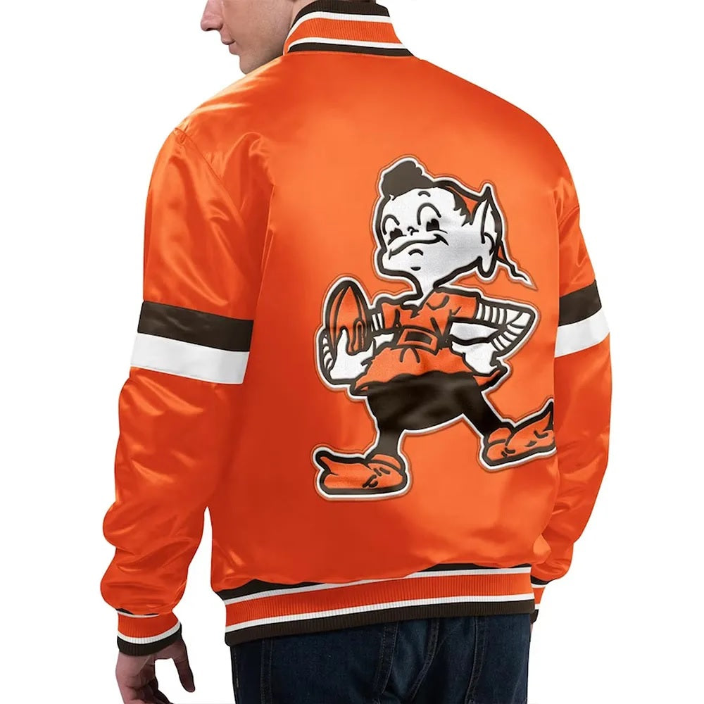 Home Game Cleveland Browns Orange Jacket WorthVee