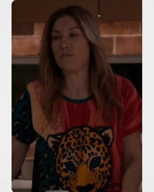 Home and Away Stephanie Panozzo Leopard Print Tee