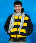 Timothee Chalamet Black and Yellow Stripe Hoodie