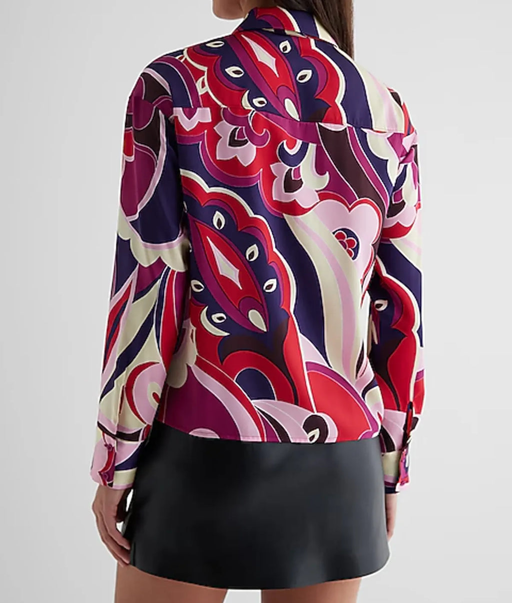 House Of Payne S14 Janine Payne Swirl Print Blouse