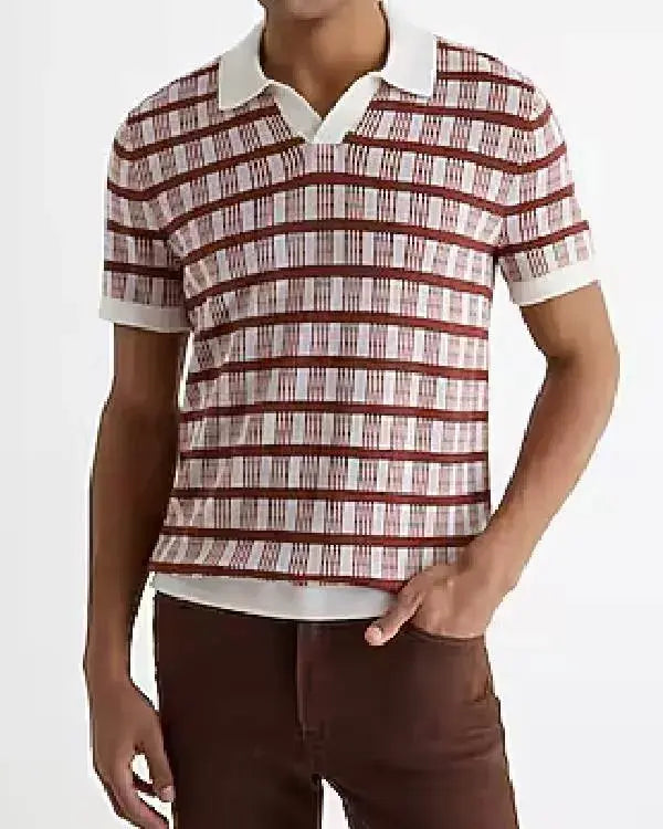 House of Payne S14 Calvin Payne Red Printed Polo Shirt WorthVee
