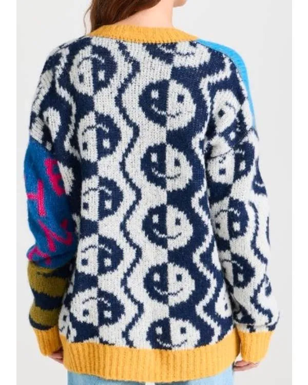 House of Villains S03 Kate Chastain Print Long Cardigan