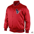 Houston Texans Start Again Red Satin Jacket Clanton Jacket