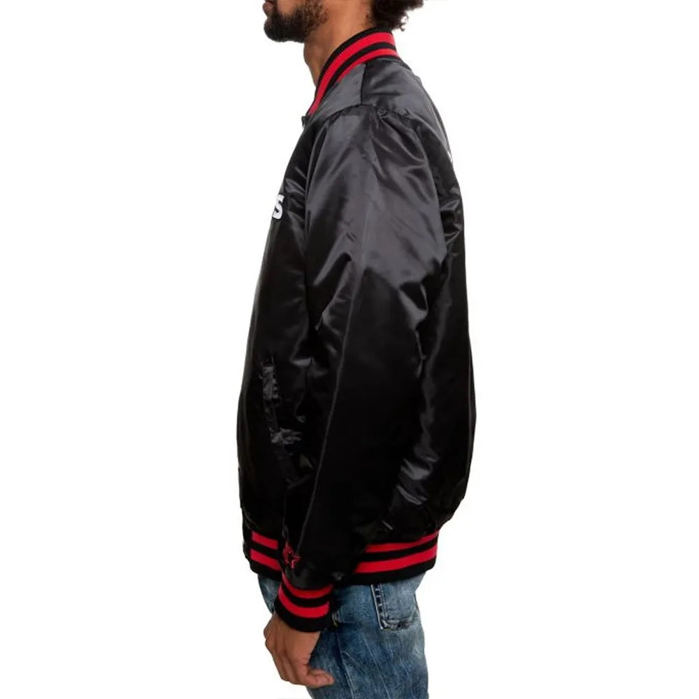 Houston Texans Black Satin Jacket WorthVee