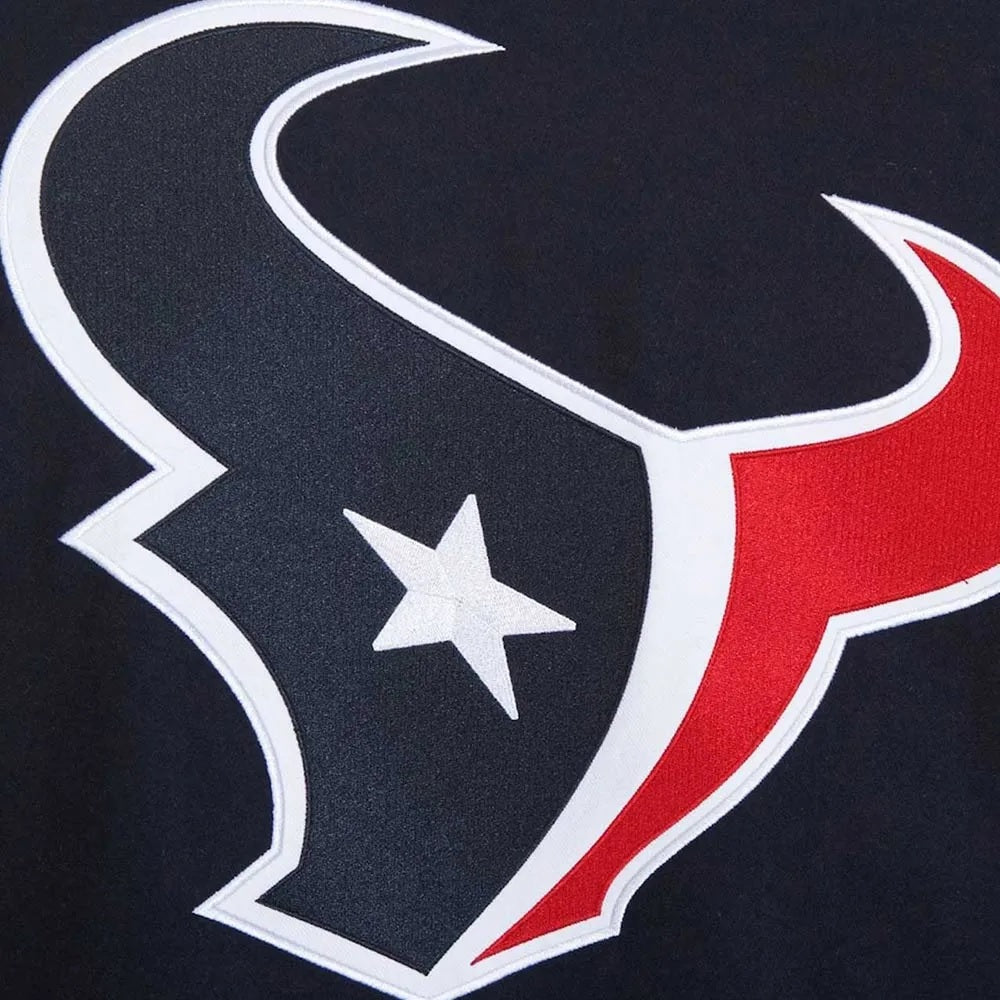 Houston Texans Teddy Embroidered Varsity Wool Jacket WorthVee
